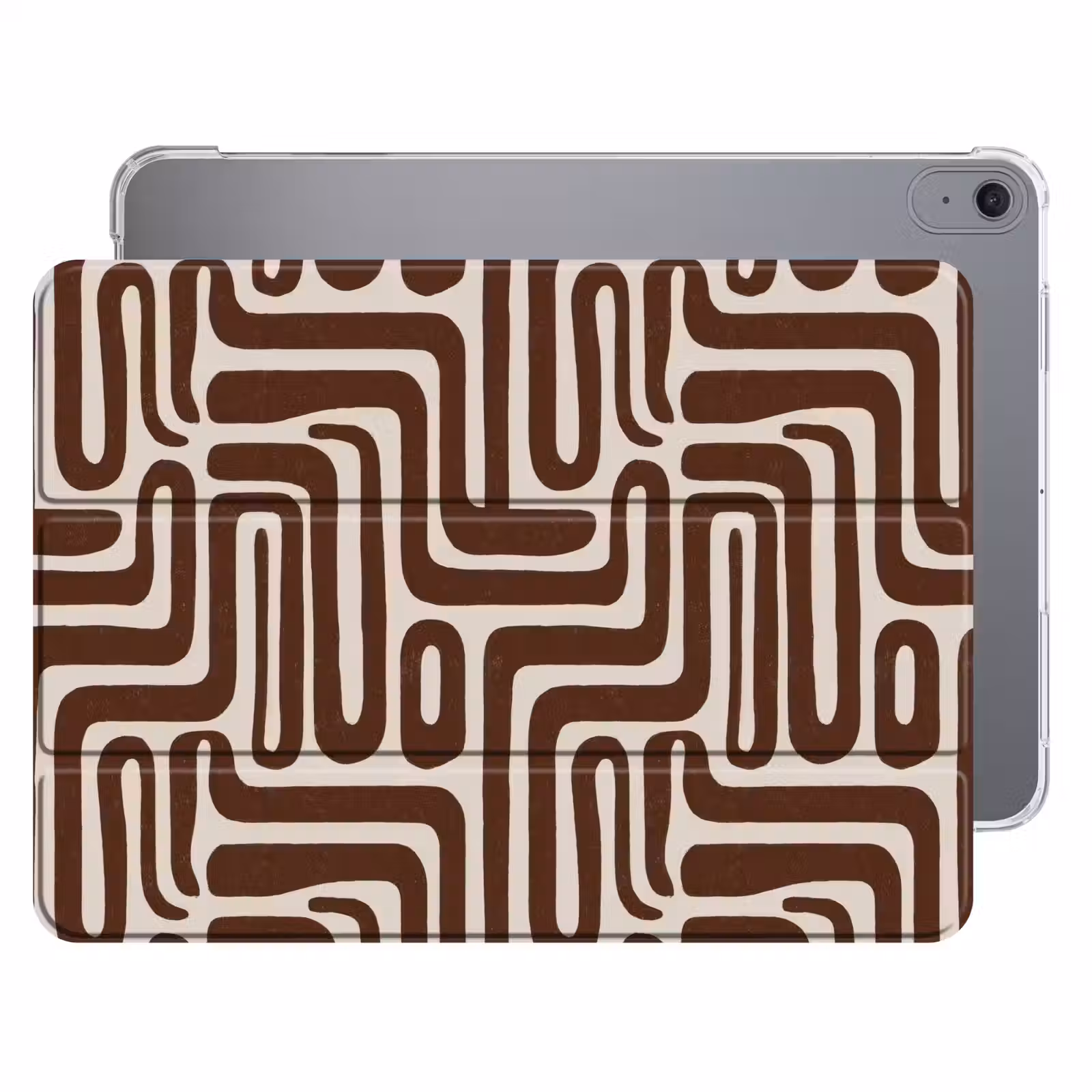 iPad hoes - Abstract - Patroon - Bruin — 1