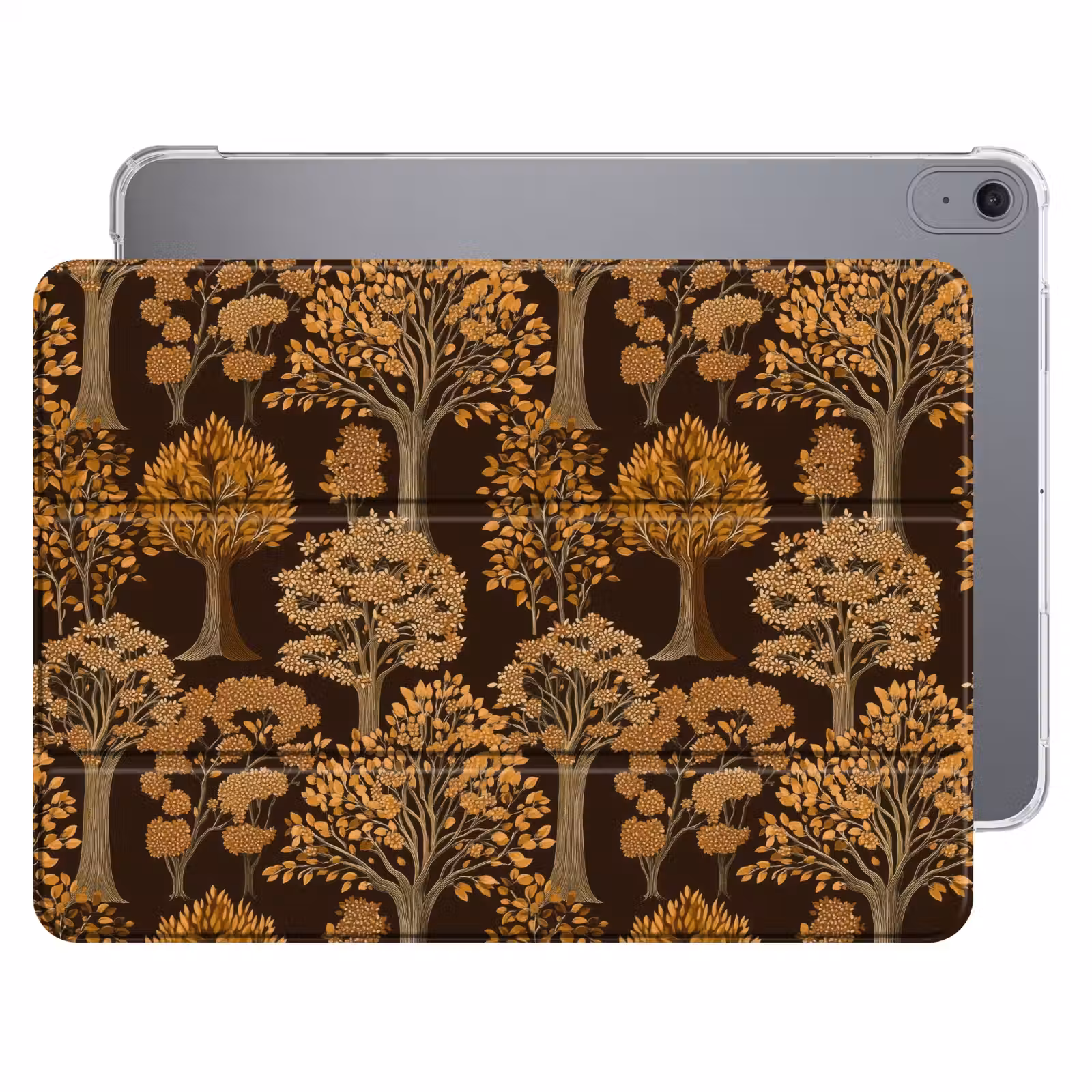 iPad hoes - Bomen - Patroon - Bruin — 1