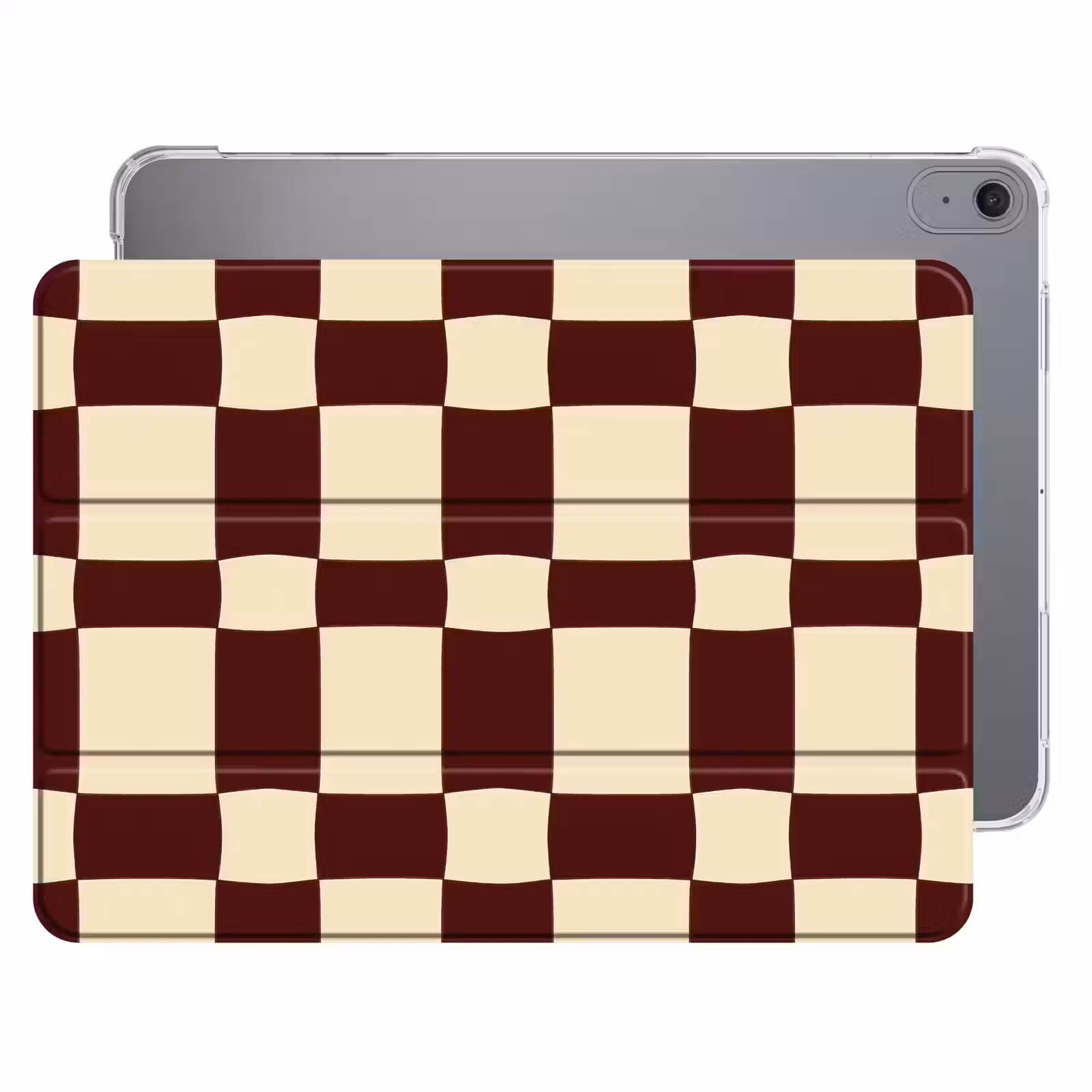 iPad hoes - Retro - Patroon - Bruin — 1