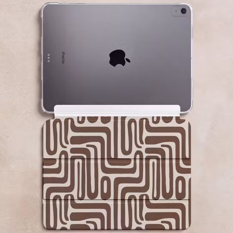iPad hoes - Abstract - Patroon - Bruin — 6