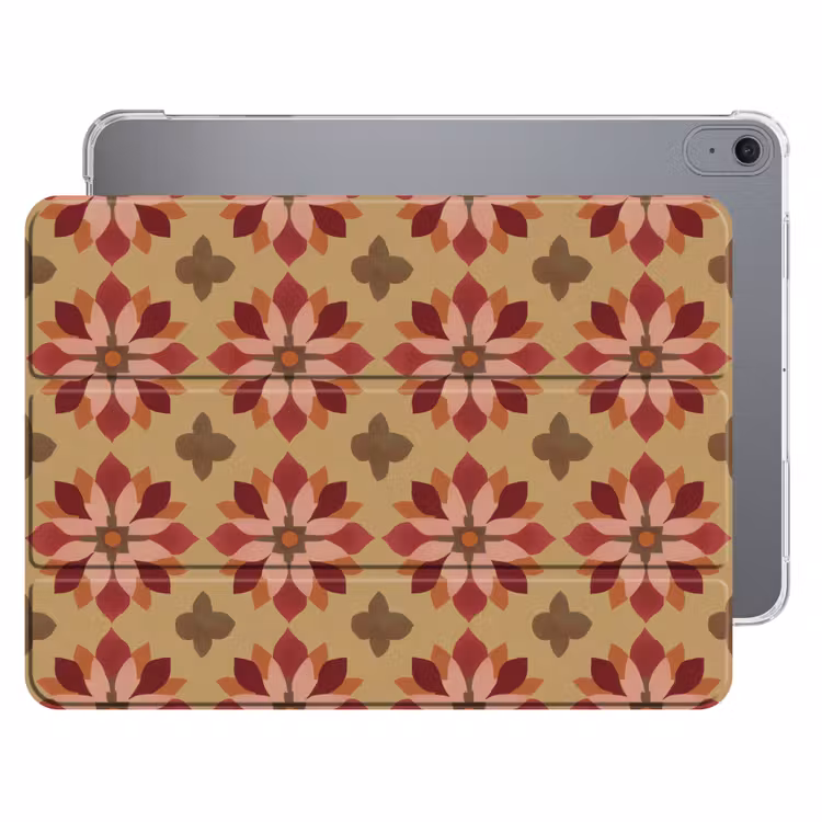 iPad hoes - Bloemen - Retro - Groen — 1