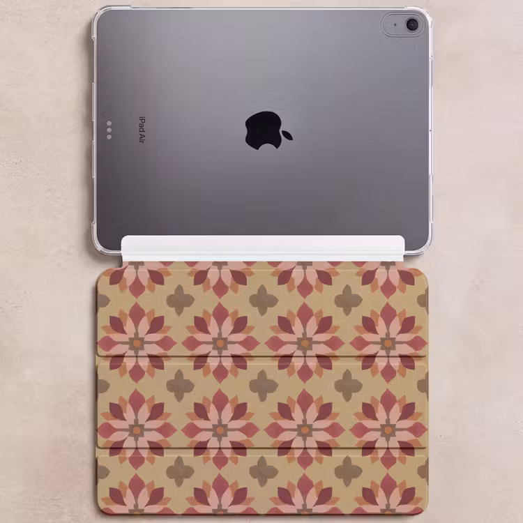 iPad hoes - Bloemen - Retro - Groen — 6