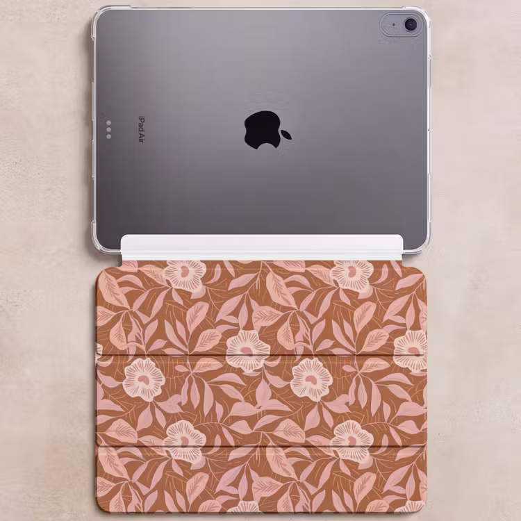 iPad hoes - Patroon - Bladeren - Terracotta — 6