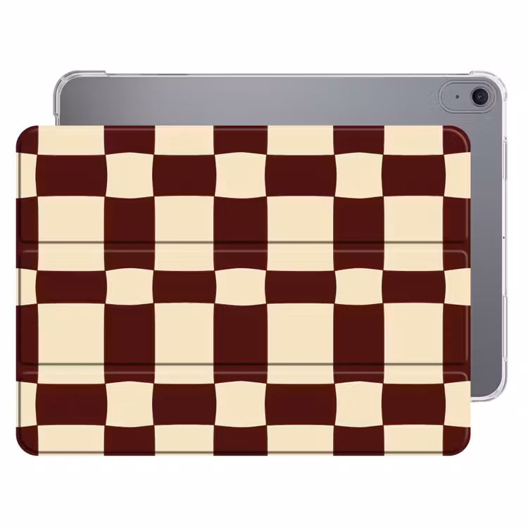 iPad hoes - Retro - Patroon - Bruin — 1
