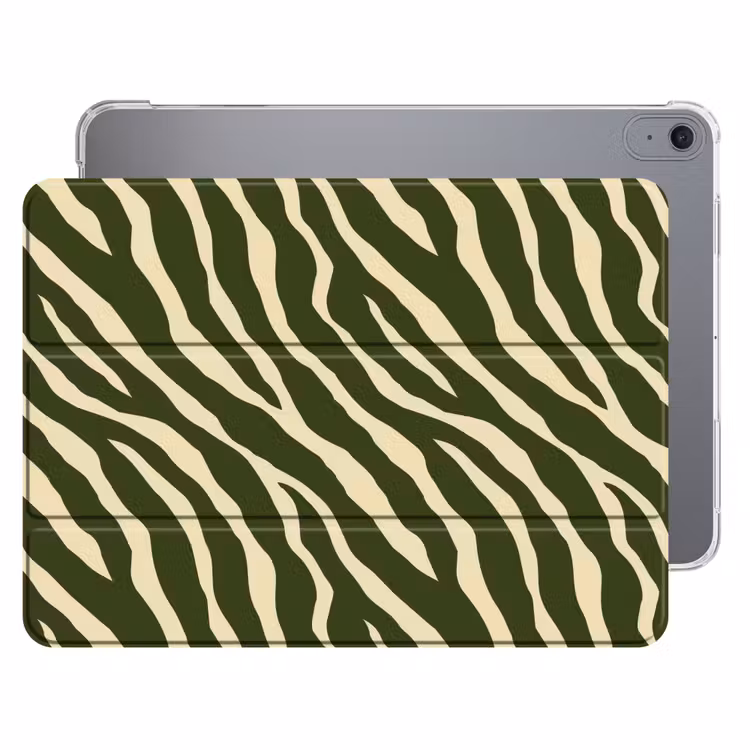 iPad hoes - Zebra - Patroon - Groen — 1
