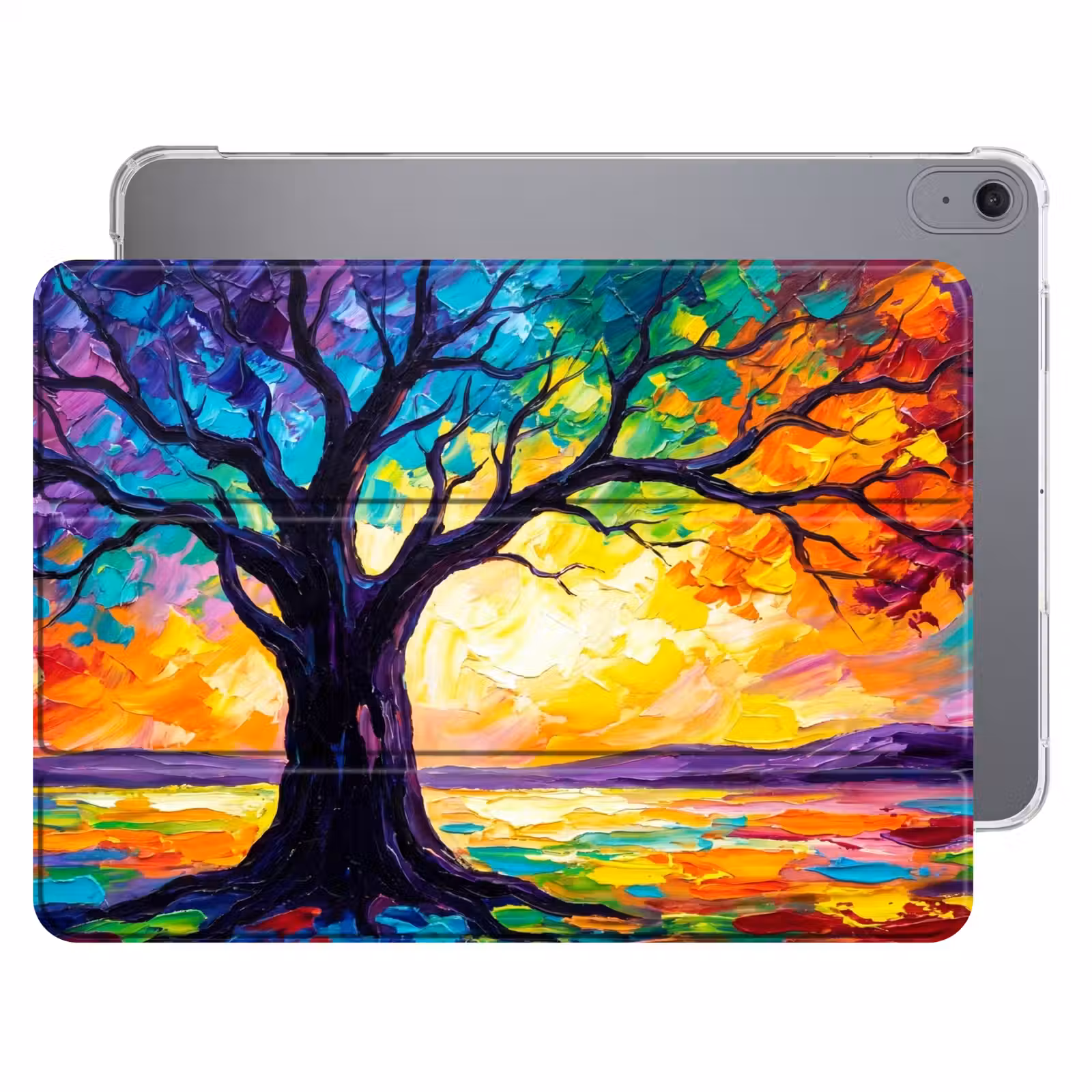iPad hoes - Boom - Landschap - Natuur - Abstract - Kleurrijk — 1