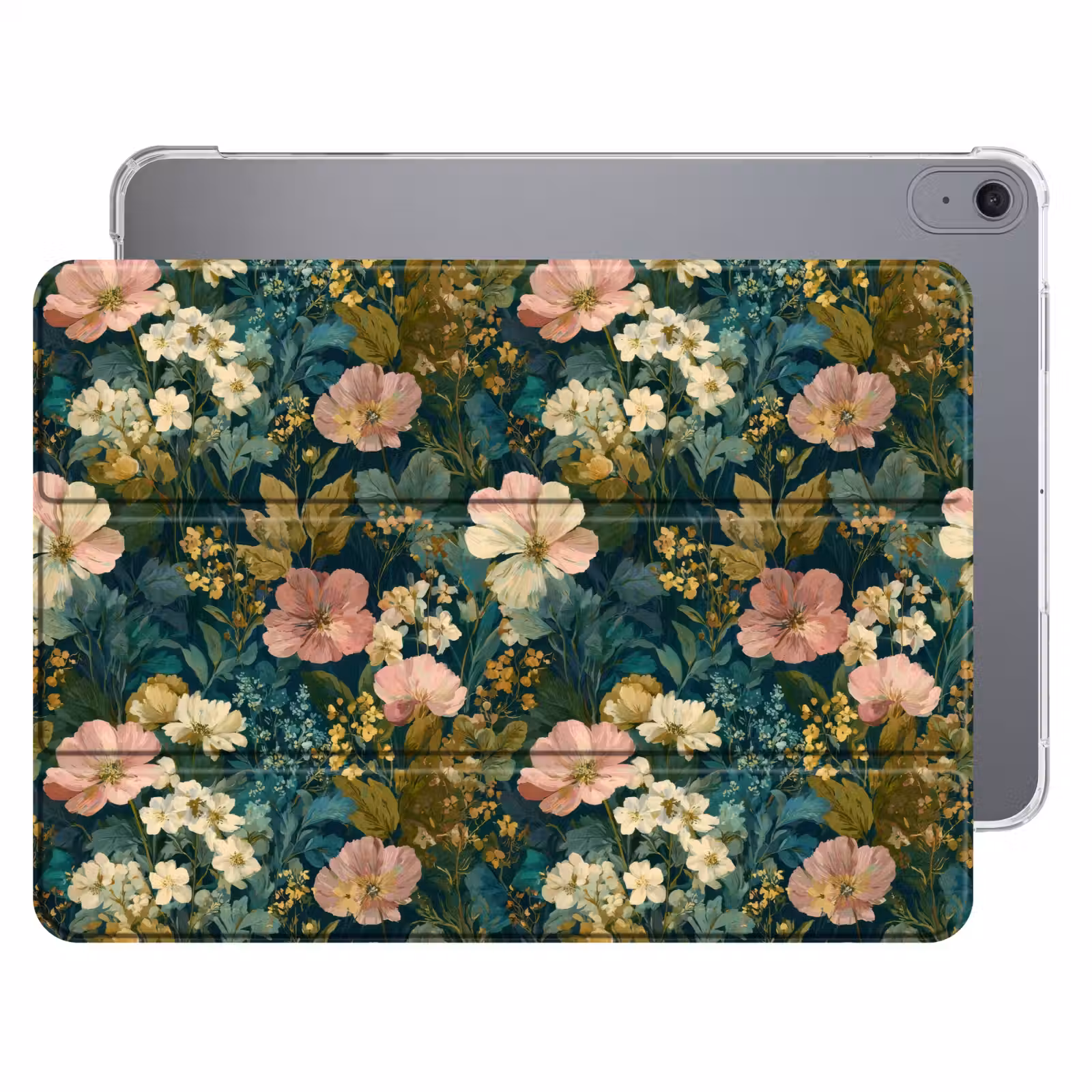 iPad hoes - Wilde bloemen - Botanisch - Patroon - Roze - Romantisch — 1