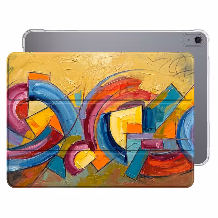 iPad hoes - Abstract - Cirkels - Schilderij - Kleurrijk - Dynamisch — 1