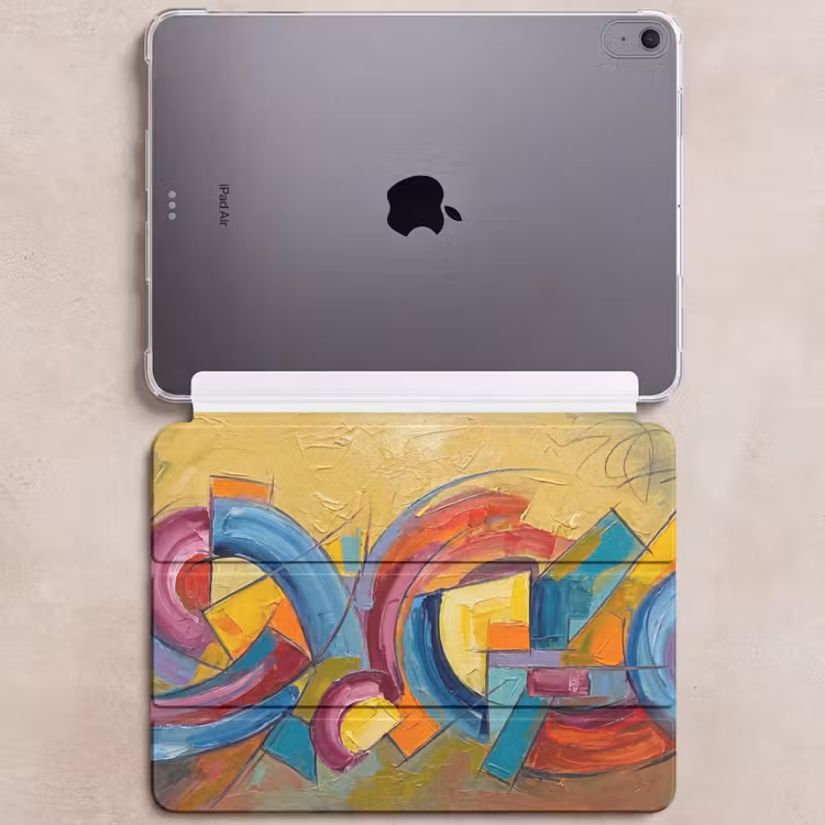 iPad hoes - Abstract - Cirkels - Schilderij - Kleurrijk - Dynamisch — 6