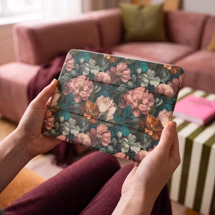 iPad hoes - Bloemen - Schilderachtig - Patroon - Roze — 4