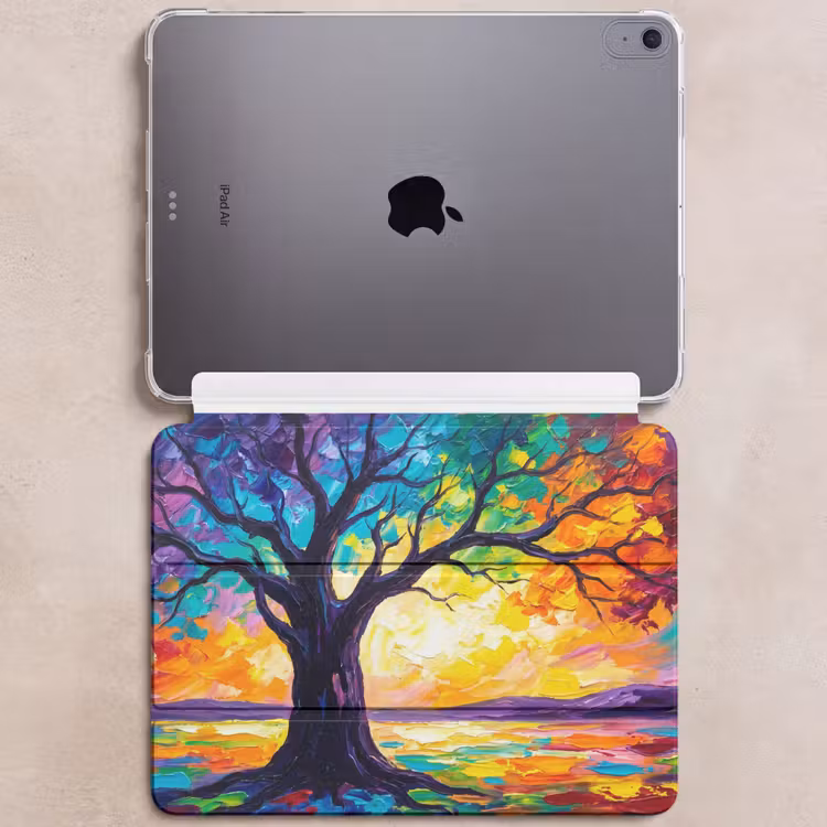 iPad hoes - Boom - Landschap - Natuur - Abstract - Kleurrijk — 6