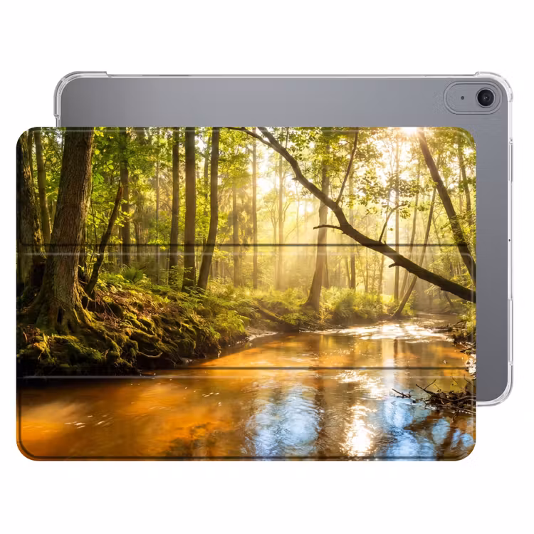 iPad hoes - Bos - Beek - Zonlicht - Natuur - Groen — 1