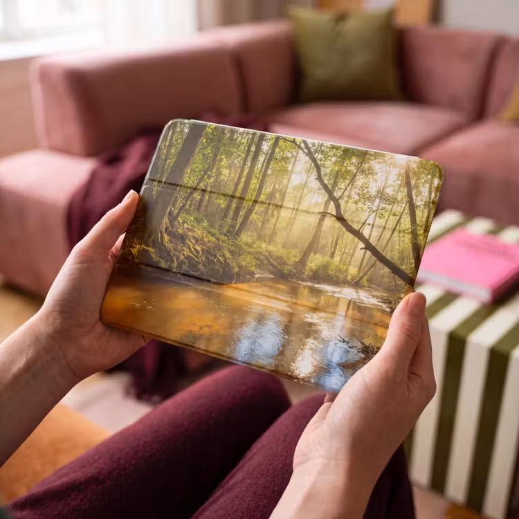 iPad hoes - Bos - Beek - Zonlicht - Natuur - Groen — 4