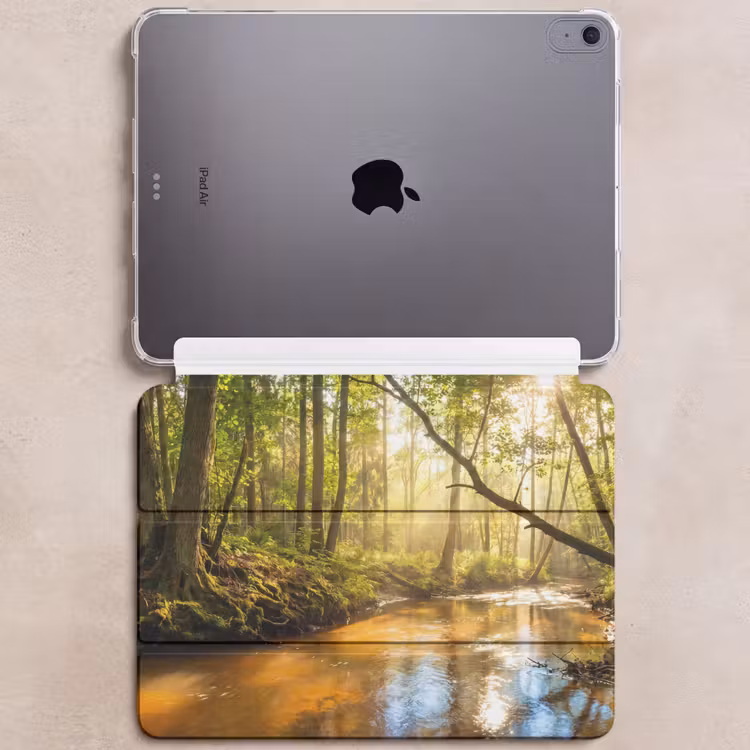 iPad hoes - Bos - Beek - Zonlicht - Natuur - Groen — 6