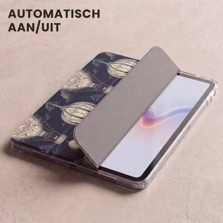 iPad hoes - Luchtballonnen - Wolken - Patroon - Donkerblauw — 5