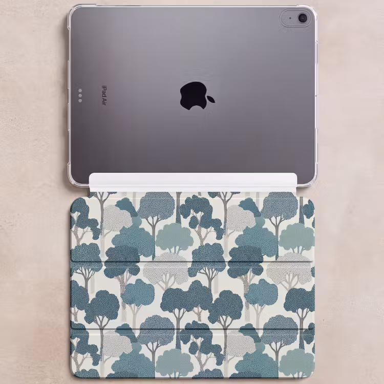 iPad hoes - Modern - Bomen - Bos - Patroon - Blauw — 6