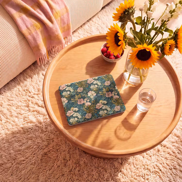 iPad hoes - Wilde bloemen - Botanisch - Patroon - Roze - Romantisch — 2