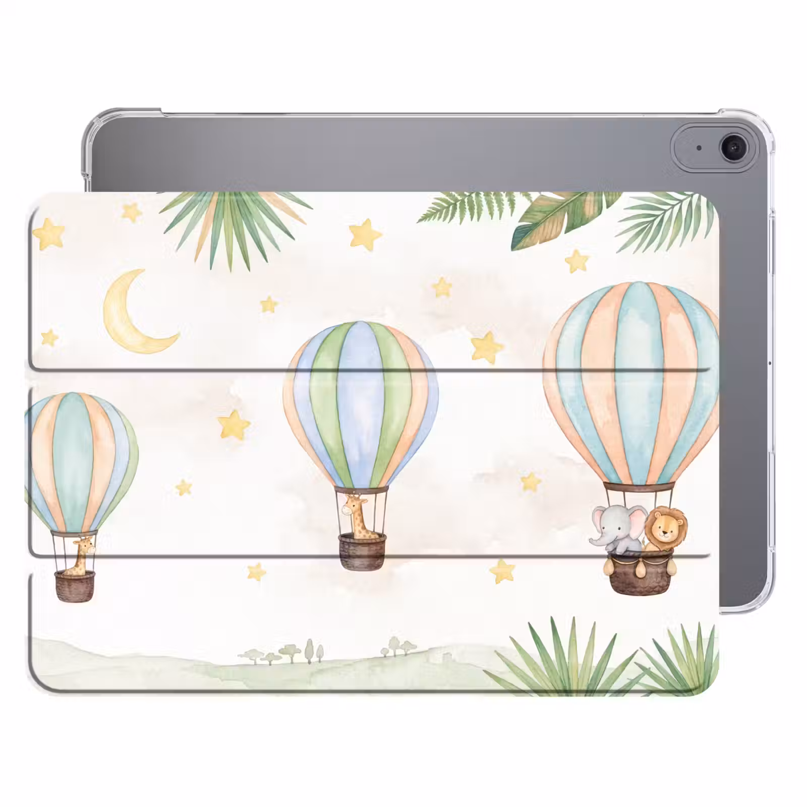iPad hoes - Aquarel - Luchtballonnen - Pastel — 1