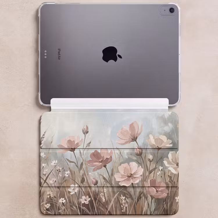 iPad hoes - Bloemen - Botanisch - Schilderij - Pastel - Rustiek — 6