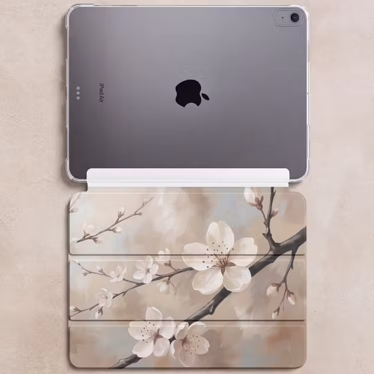 iPad hoes - Bloesem - Takken - Schilderij - Beige - Serene — 6
