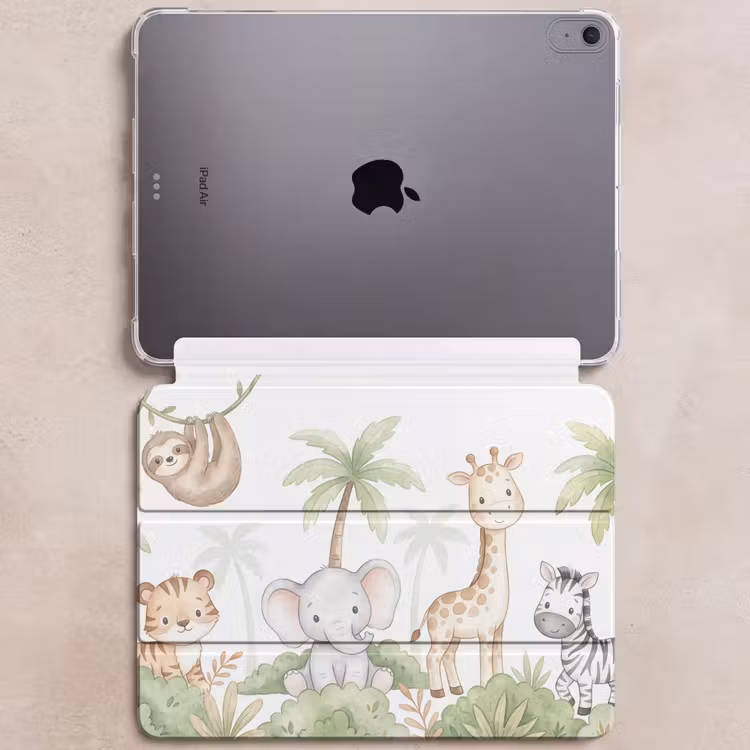 iPad hoes - Dieren - Jungle - Pastel — 6