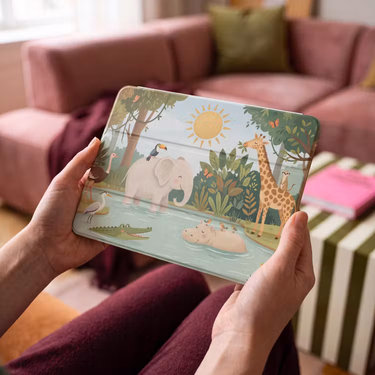 iPad hoes - Jungle - Oase - Dieren - Kleurrijk — 4