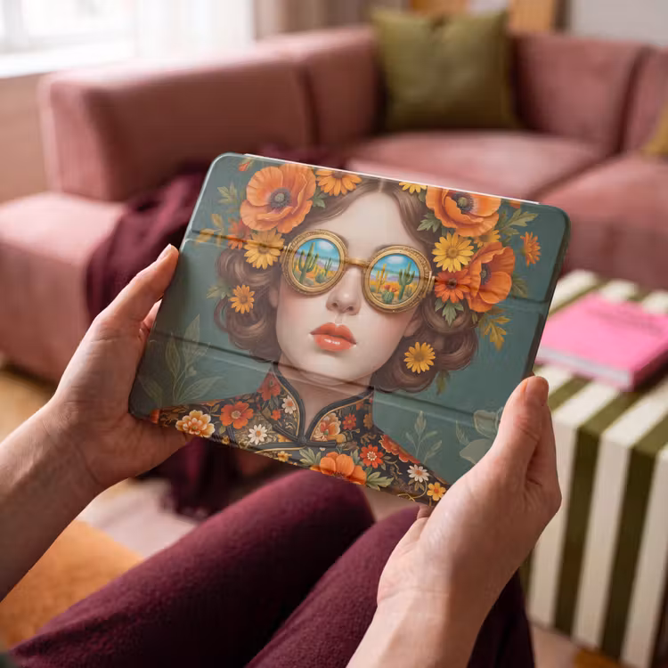 iPad hoes - Portret - Vrouw - Kleurrijk - Expressief — 4