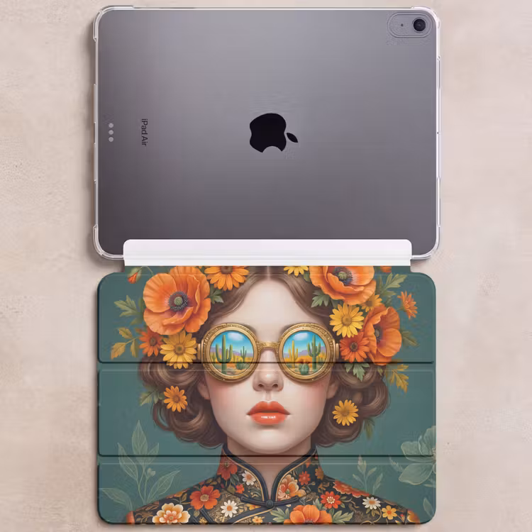 iPad hoes - Portret - Vrouw - Kleurrijk - Expressief — 6