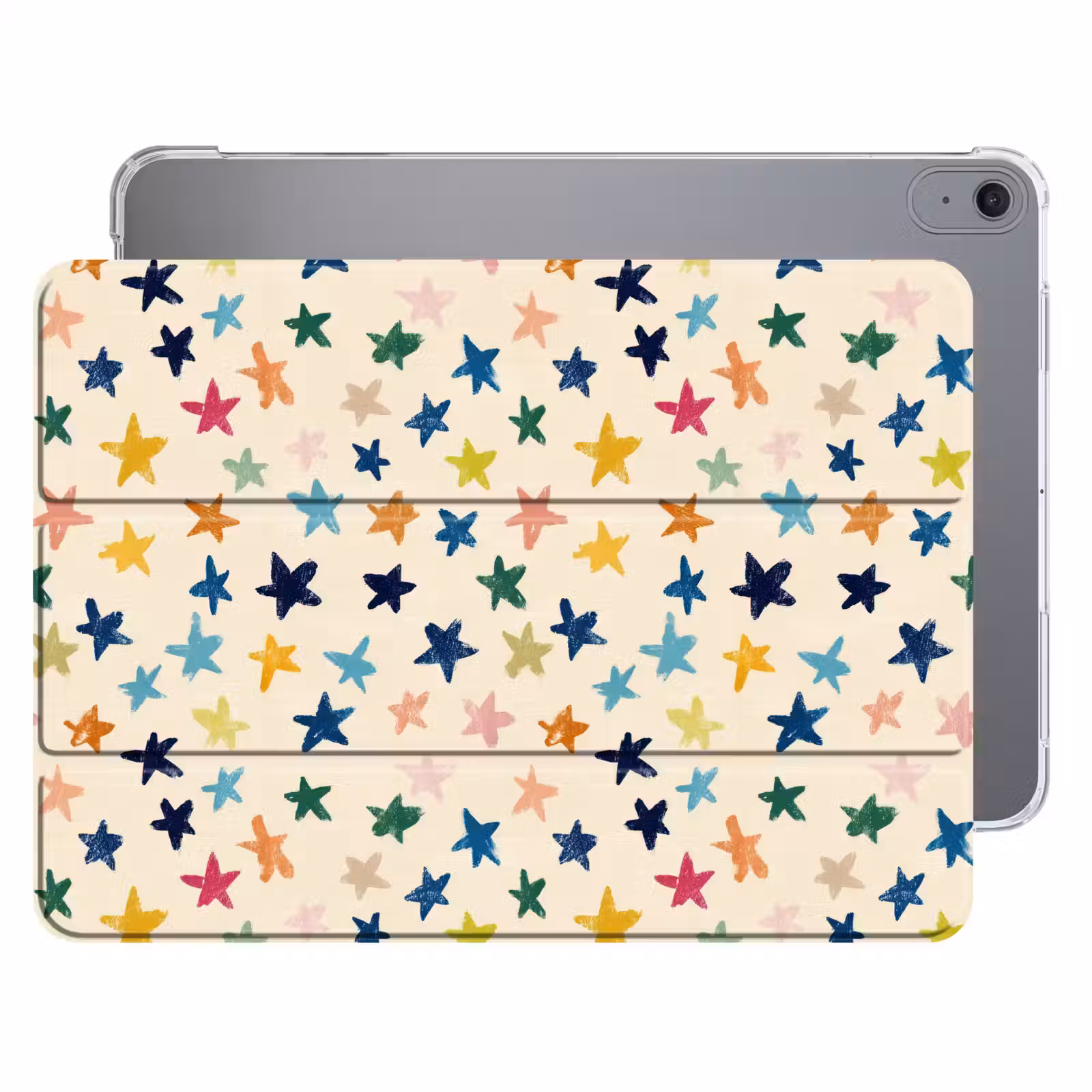 iPad hoes - Patroon - Sterren - Kleurrijk — 1