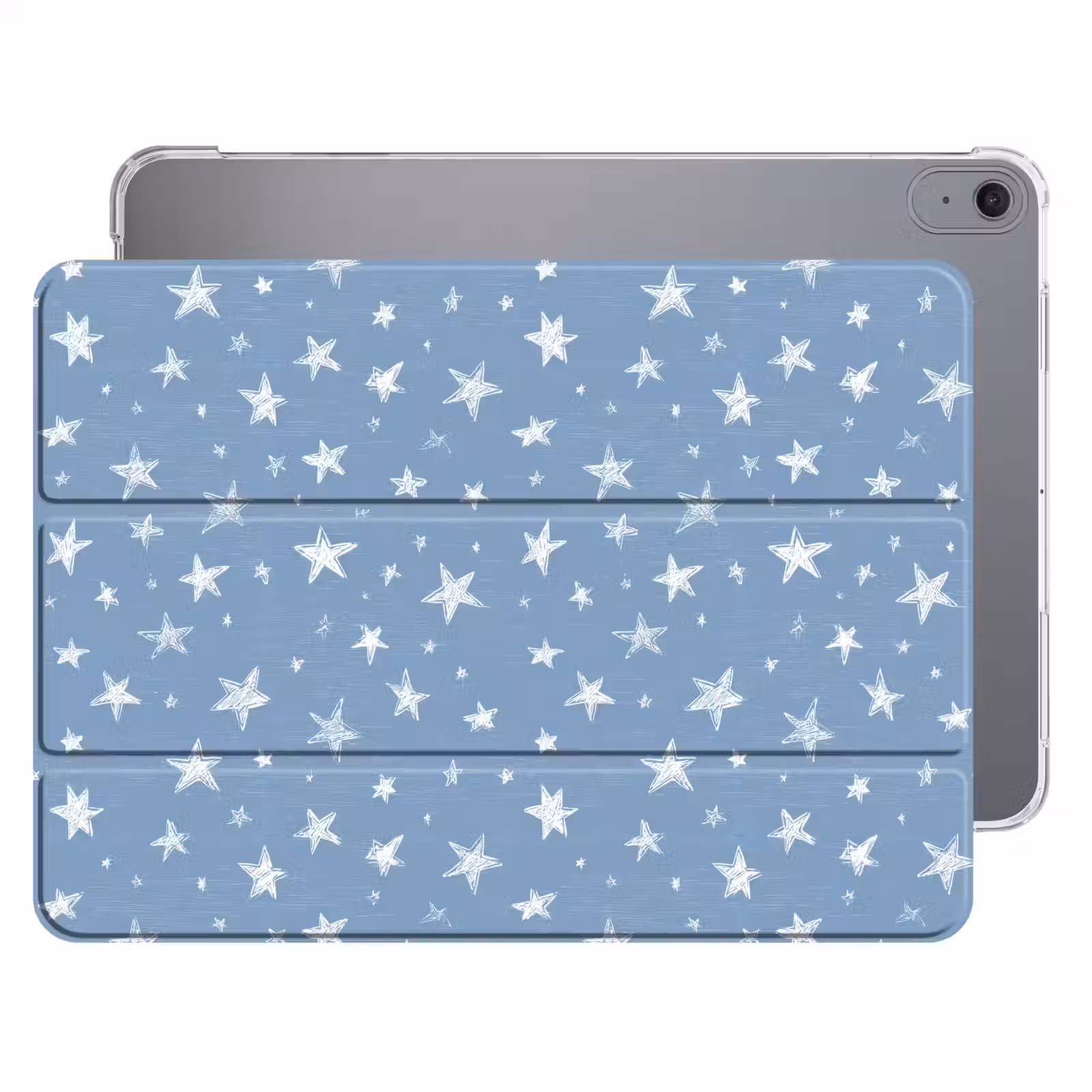 iPad hoes - Sterretjes - Patroon - Blauw — 1