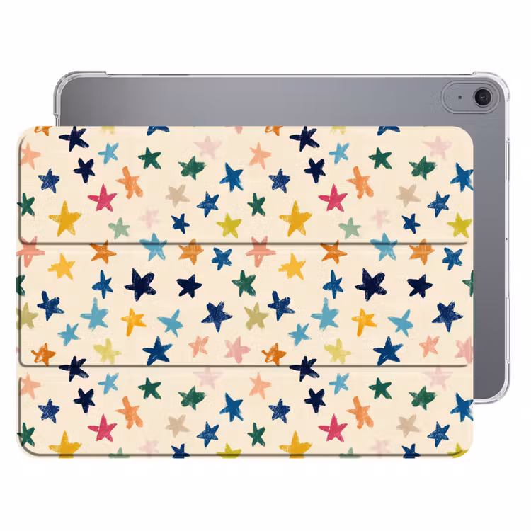 iPad hoes - Patroon - Sterren - Kleurrijk — 1