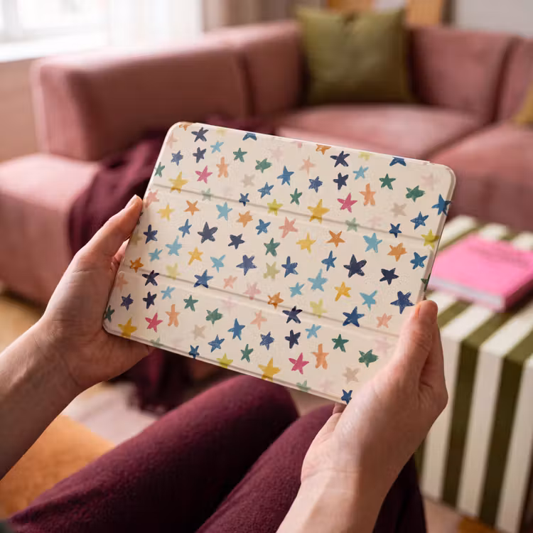 iPad hoes - Patroon - Sterren - Kleurrijk — 4