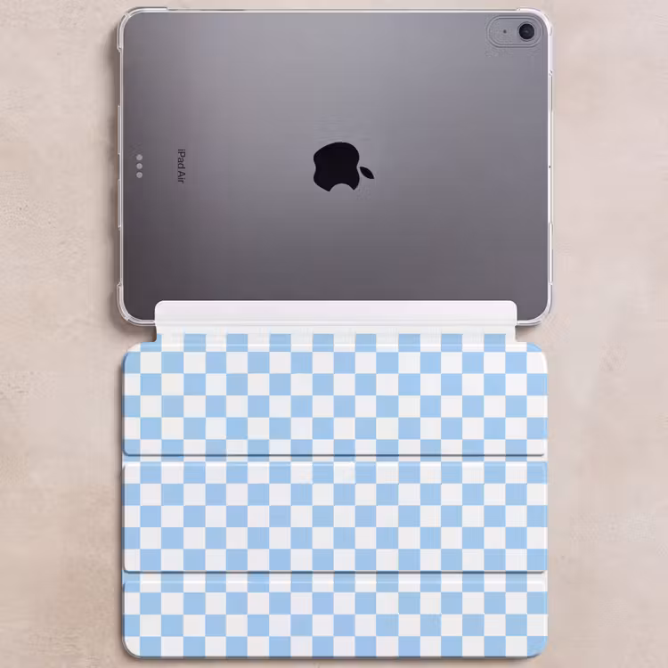iPad hoes - Schaakbord - Klassiek - Blauw — 6