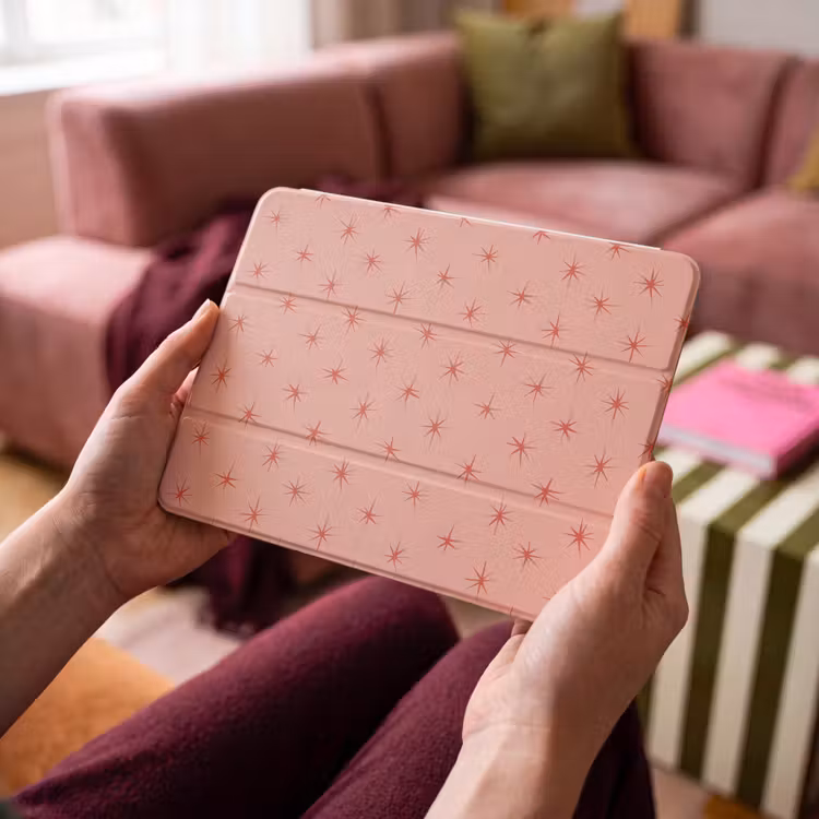 iPad hoes - Sterretjes - Patroon - Oranje — 4
