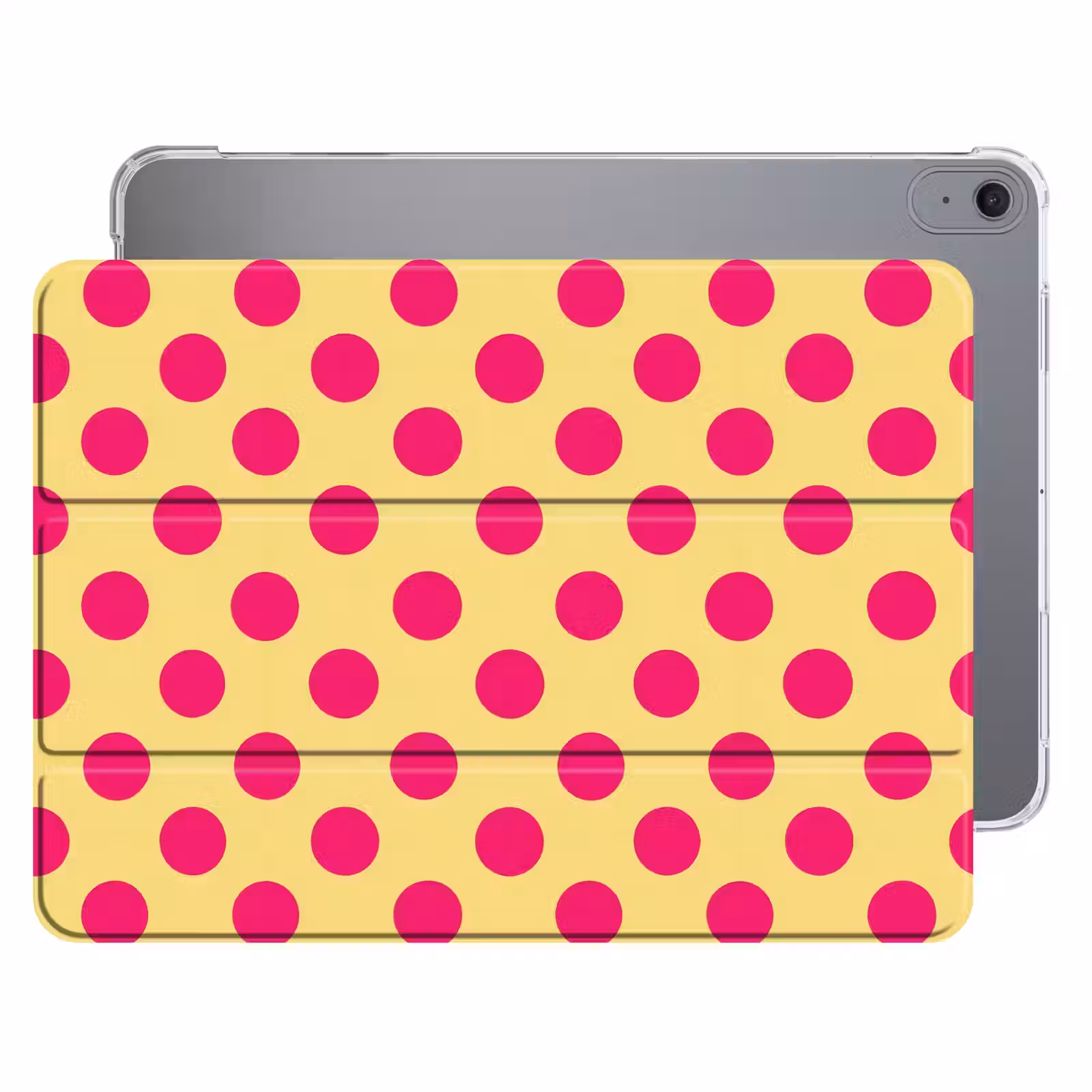 iPad hoes - Roze - Stippen - Geel — 1
