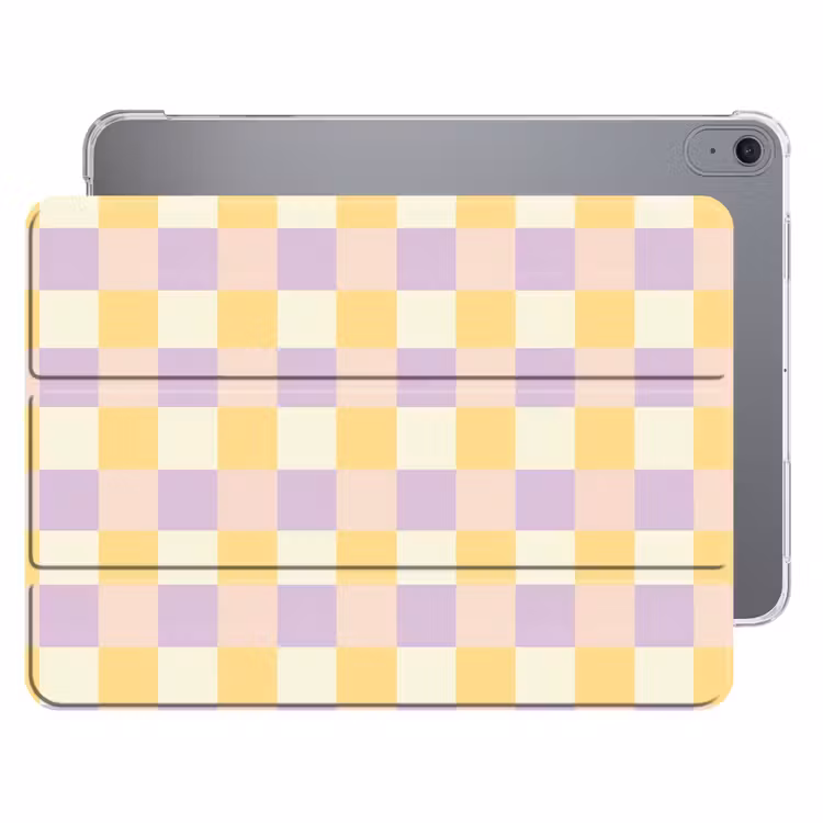 iPad hoes - Blokjes - Lila - Geel — 1