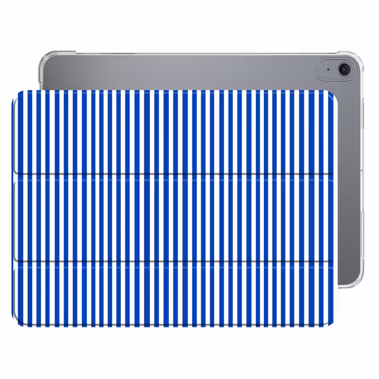 iPad hoes - Klassiek - Strepen - Blauw — 1