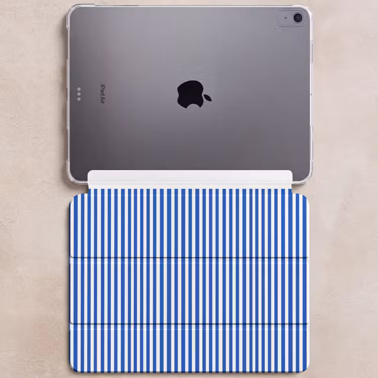 iPad hoes - Klassiek - Strepen - Blauw — 6