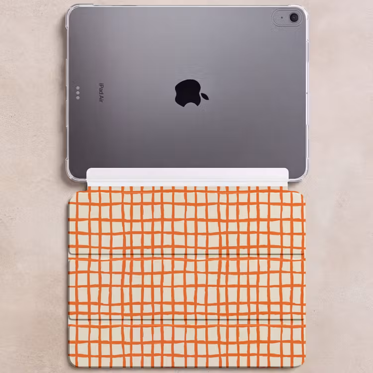 iPad hoes - Patroon - Lijnen - Oranje — 6