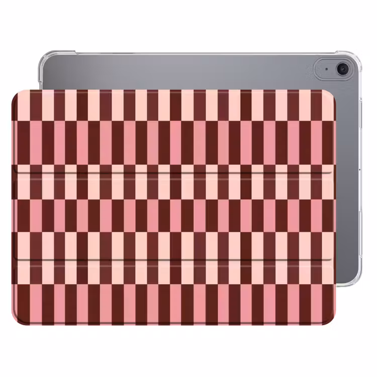 iPad hoes - Roze - Rood - Blokjes — 1
