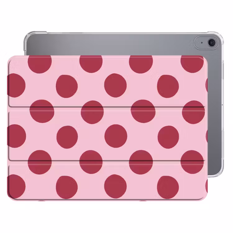 iPad hoes - Stippen - Patroon - Bordeaux — 1