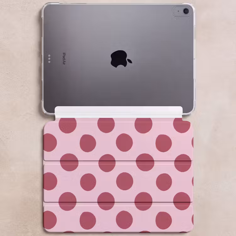 iPad hoes - Stippen - Patroon - Bordeaux — 6