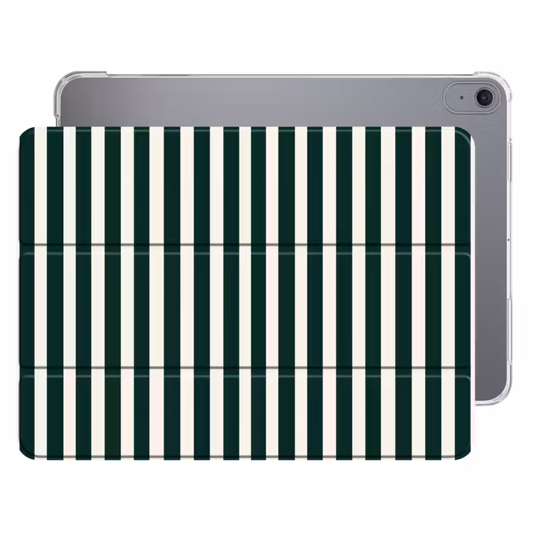 iPad hoes - Strepen - Klassiek - Groen — 1