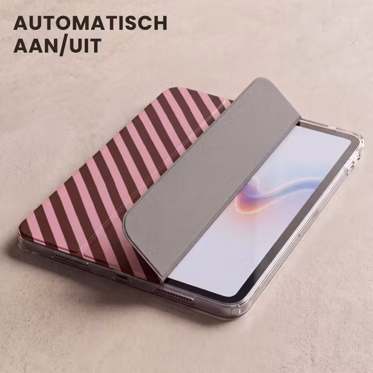 iPad hoes - Strepen - Roze - Bruin — 5