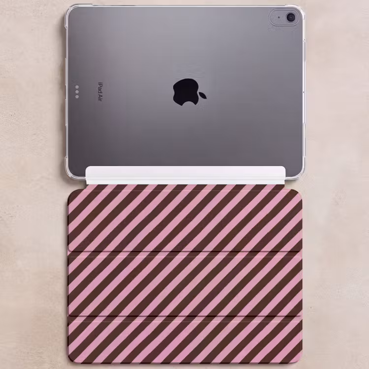 iPad hoes - Strepen - Roze - Bruin — 6