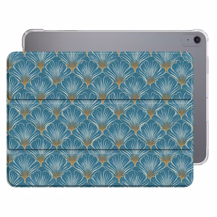 iPad hoes - Symmetrisch - Patroon - Blauw — 1