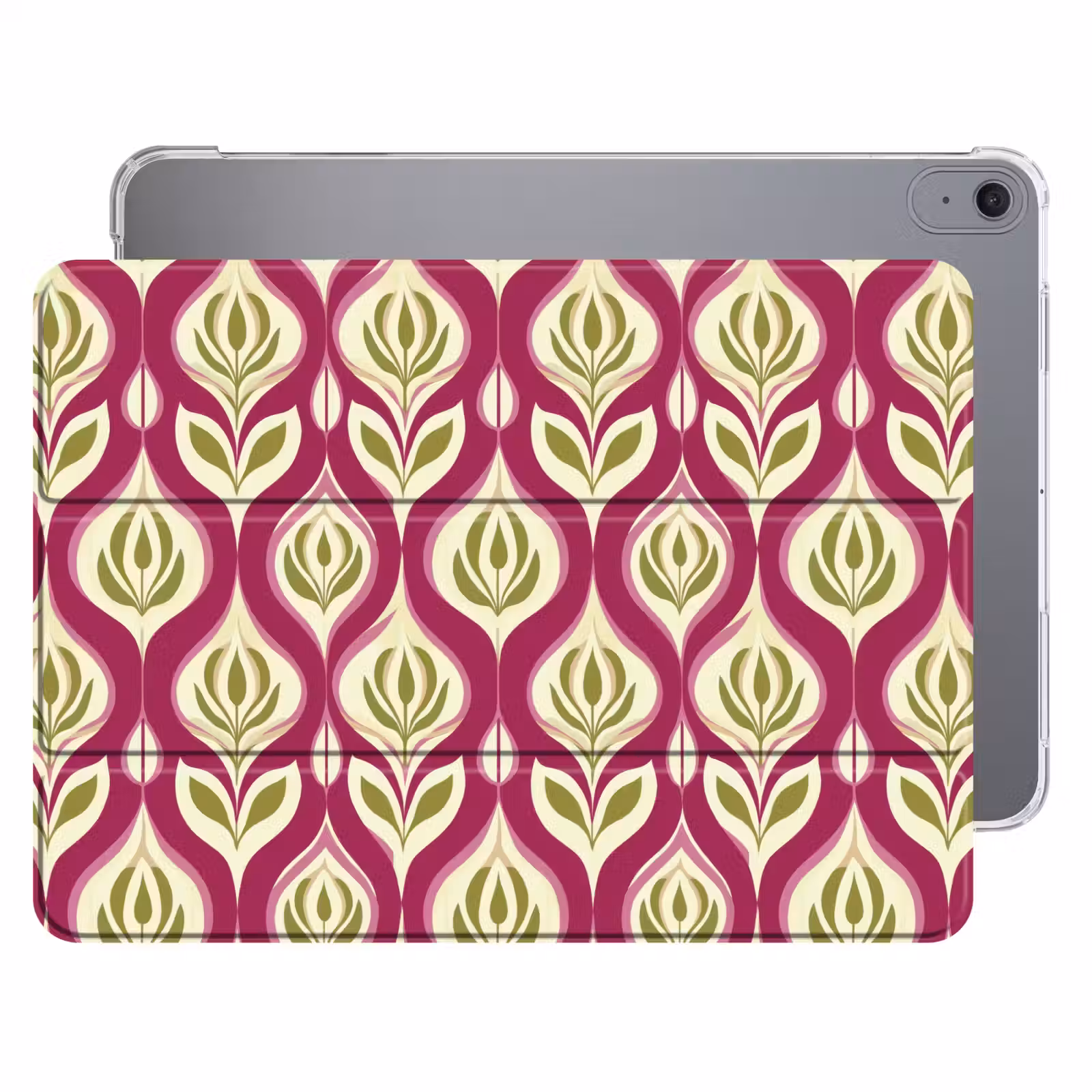 iPad hoes - Retro - Floraal - Paars — 1