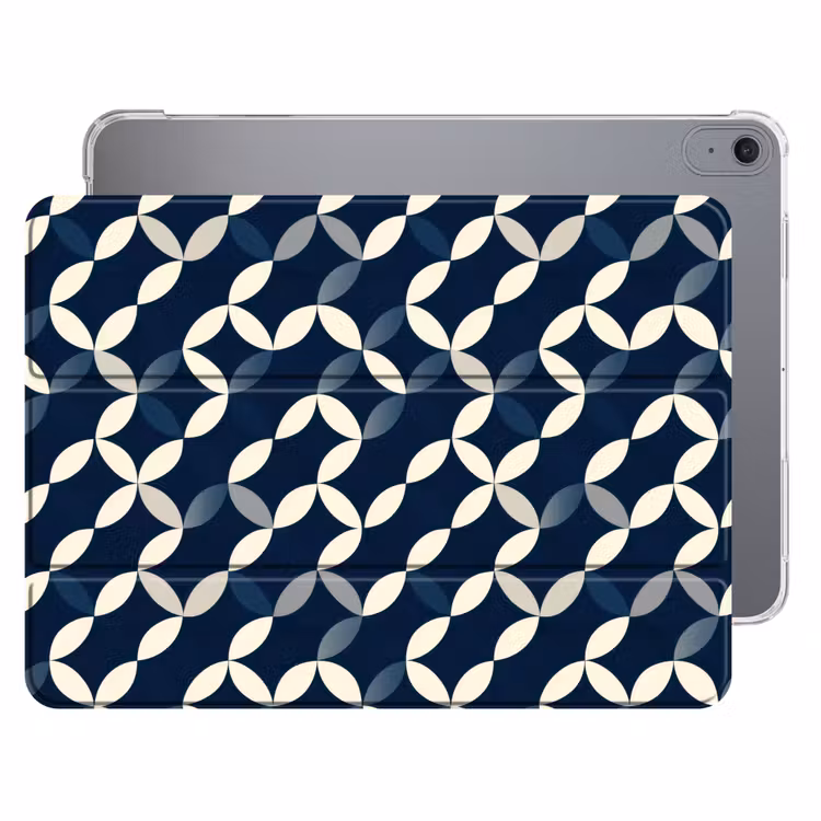 iPad hoes - Abstract - Patroon - Blauw — 1
