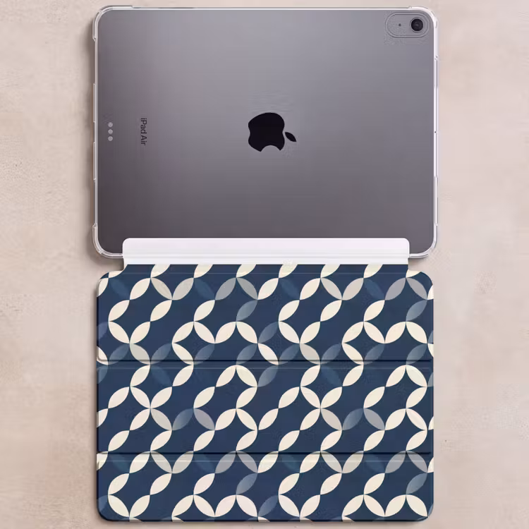 iPad hoes - Abstract - Patroon - Blauw — 6