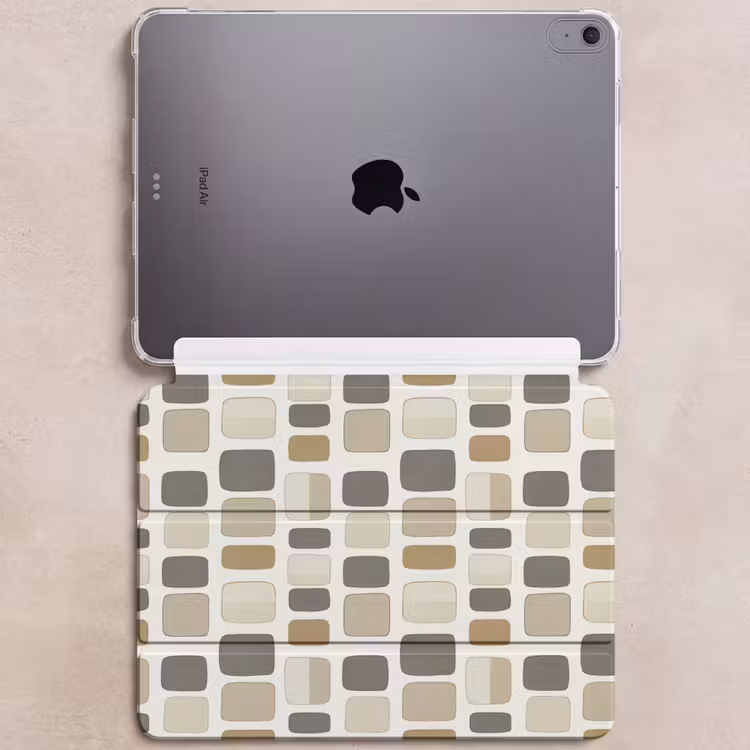iPad hoes - Blokken - Vintage - Grijs — 6